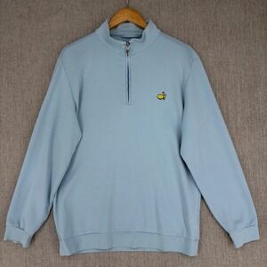 Masters Collection Pullover Mens M 1/4 Zip Golf Augusta National Luxury Cotton